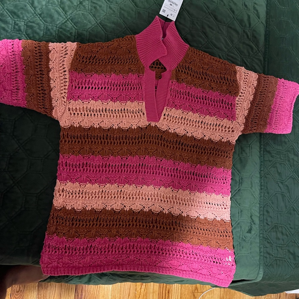 Zara crochet multicolored top